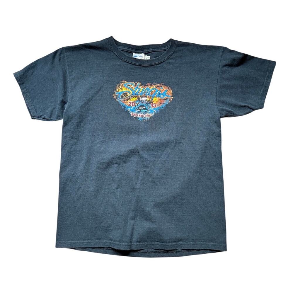 Sturgis 2013 tee kid large Gildan tag black hills rally